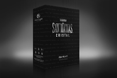 Nueva caja de tequila San Matías Cristal diseñada para el comercio electrónico