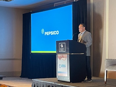Ernesto Guzmán, director de Operaciones para México y Líder Regional de Operaciones Estratégicas para Plásticos de PepsiCo durante foro Sustainability in Packaging Latin America 2022, celebrado esta semana en México.