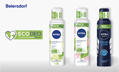 La Eco-Valve, utilizada para la nueva línea EcoDeo de Nivea, utiliza gases inertes como propulsores en los aerosoles y, al mismo tiempo, proporciona el rendimiento y la calidad de pulverización de las válvulas tradicionales.