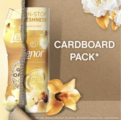El suavizante y potenciador de aroma Lenor de Procter & Gamble ya está disponible en envases de cartón reciclable en Alemania.